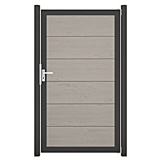 GroJa Viento Gartentor (100 x 180 cm, Beige (DB), Aluminium)