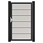 GroJa BasicLine Gartentor Premium (100 x 180 cm, Weiß (DB703), Kunststoff) | BAUHAUS