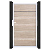 GroJa BasicLine Gartentor Premium (100 x 180 cm, Shefflied Oak (EV1), Kunststoff) | BAUHAUS