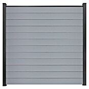 GroJa BasicLine Steckzaun Schmal (180 x 180 cm, Silbergrau) | BAUHAUS