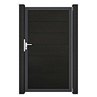 GroJa Solid Gartentor Grande (100 x 180 cm, Schwarz (DB703))
