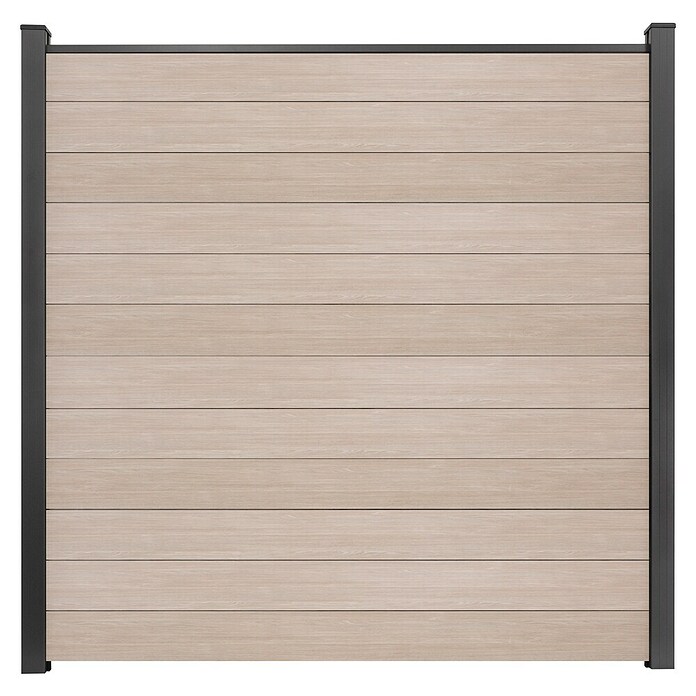 GroJa BasicLine Steckzaun Schmal (180 x 180 cm, Sheffield Oak) | BAUHAUS