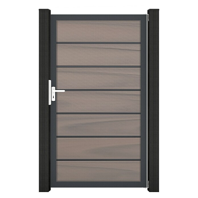 GroJa Solid Gartentor Grande Premium (100 x 180 cm, Beige (DB703)) | BAUHAUS