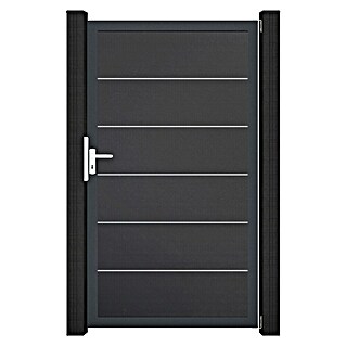 GroJa BasicLine Gartentor Premium (100 x 180 cm, Anthrazit (DB703), Kunststoff)