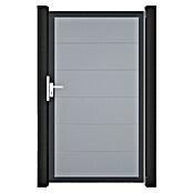GroJa BasicLine Gartentor (100 x 180 cm, Silbergrau (DB703), Kunststoff) | BAUHAUS