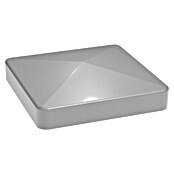 GroJa Lumino Pfostenkappe (9 x 9 cm, Kunststoff, Silbergrau) | BAUHAUS
