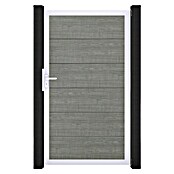 GroJa BasicLine Gartentor (100 x 180 cm, Grey Ash Cut (EV1), Kunststoff) | BAUHAUS