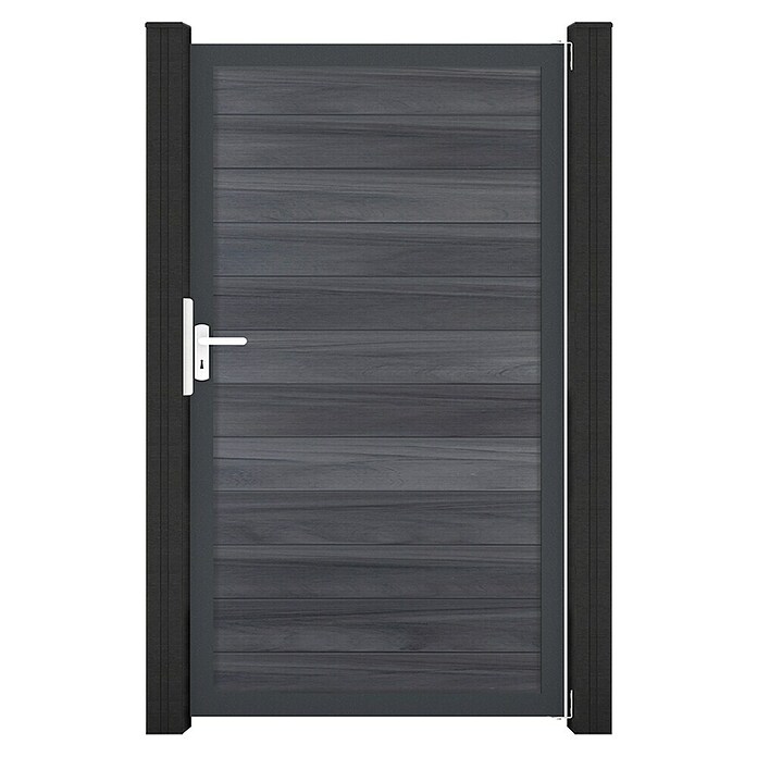 GroJa Solid Gartentor (100 x 180 cm, Steingrau (EDB703)) | BAUHAUS