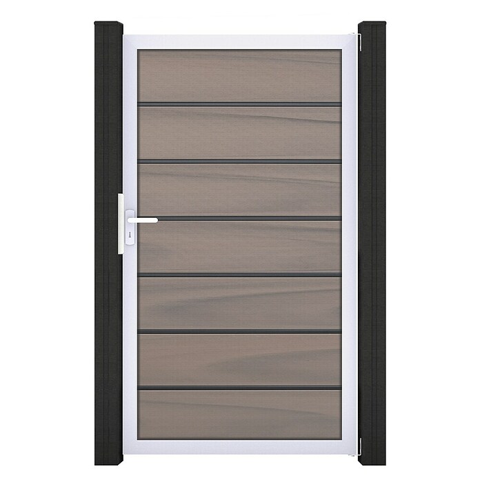GroJa Solid Gartentor Grande Premium (100 x 180 cm, Beige (EV1)) | BAUHAUS