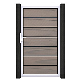 GroJa Solid Gartentor Grande Premium (100 x 180 cm, Beige (EV1))
