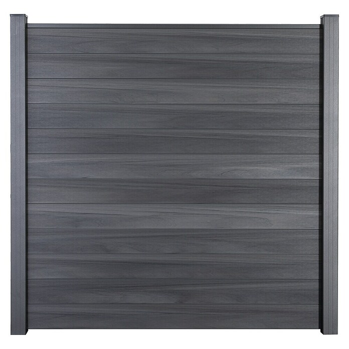 GroJa Solid Steckzaun (180 x 180 cm, Steingrau) | BAUHAUS