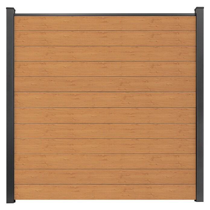 GroJa BasicLine Steckzaun Schmal (180 x 180 cm, Asteiche Natur) | BAUHAUS