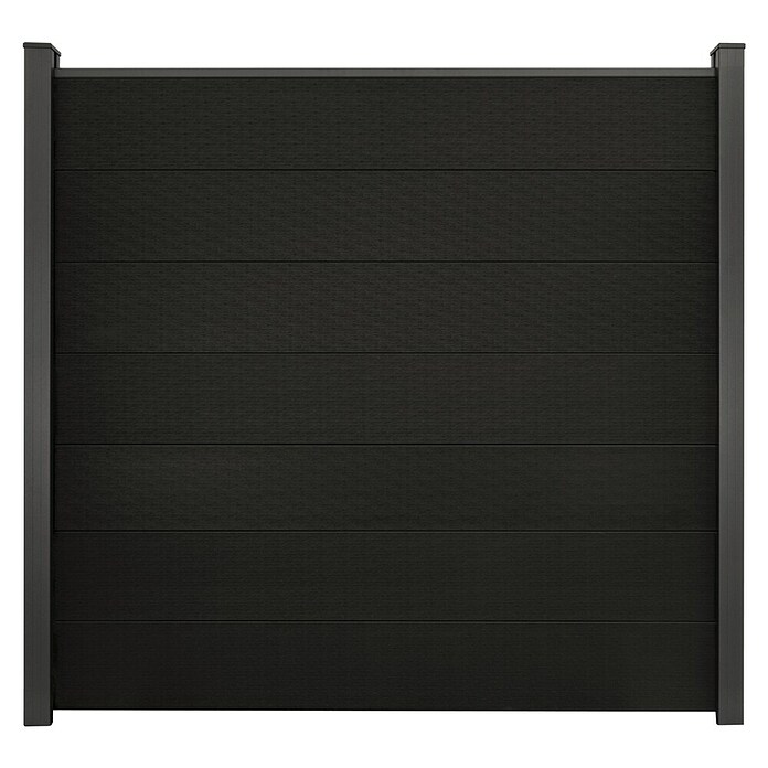 GroJa Solid Steckzaun Grande (180 x 180 cm, Schwarz) | BAUHAUS