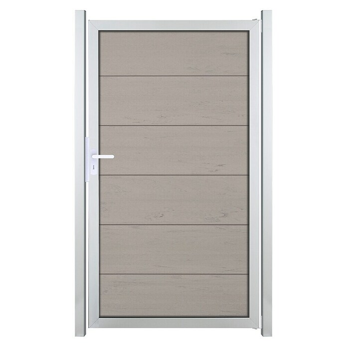 GroJa Viento Gartentor (100 x 180 cm, Beige (EV1), Aluminium) | BAUHAUS