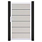 GroJa BasicLine Gartentor Premium (100 x 180 cm, Weiß (EV1), Kunststoff) | BAUHAUS