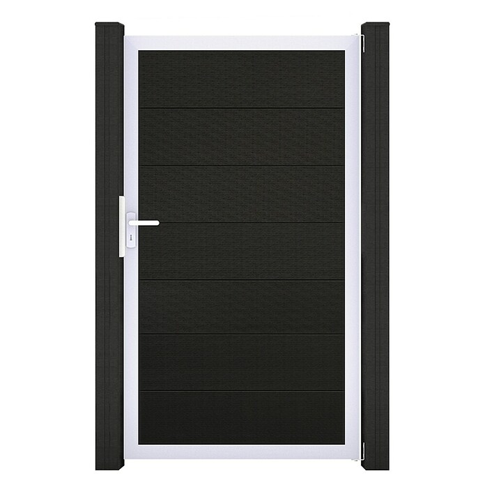 GroJa Solid Gartentor Grande (100 x 180 cm, Schwarz (EV1)) | BAUHAUS