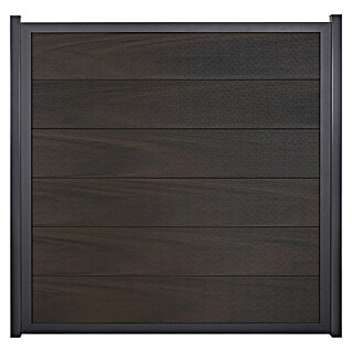 GroJa Viento Steckzaun (180 x 180 cm, Walnuss (DB703))