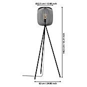 Eglo Romazzina Stehleuchte (40 W, Höhe: 140,5 cm, Schwarz, E27) | BAUHAUS