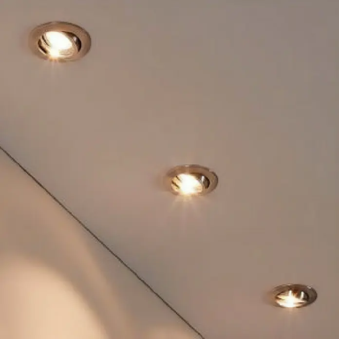 Eglo LED-Einbauleuchten-Set rund Tedo - 15 W, Ø x H: 8 x 11,5 cm, Nickel matt, 3 Stk., Warmweiß - Deckenleuchten mit runden, silbernen Einbaurahmen, die warmes Licht in den Raum werfen. Die Beleuchtung sorgt für eine angenehme Atmosphäre.