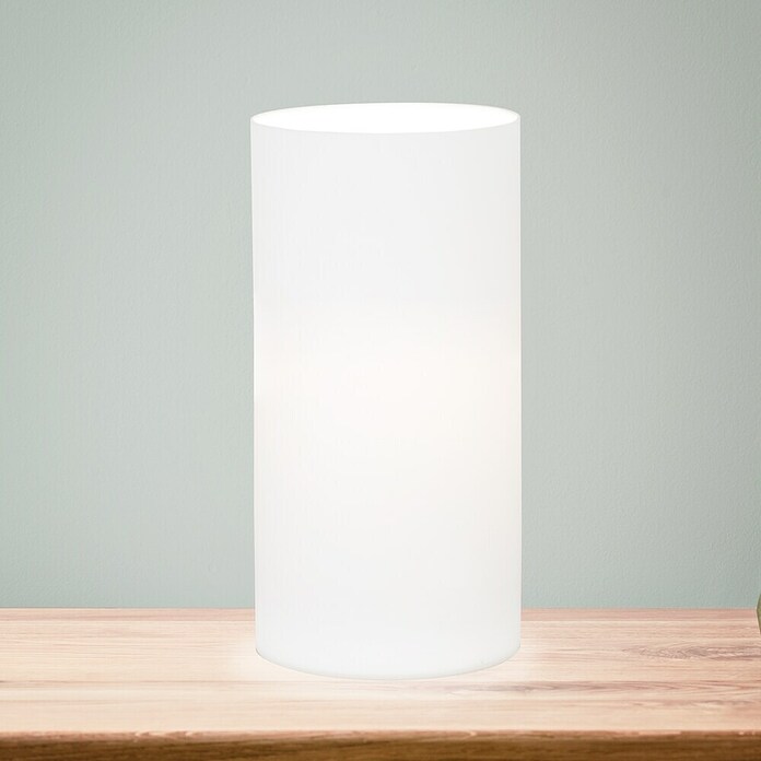 Eglo Geo Okrugla stolna svjetiljka  (60 W, Ø x V: 100 mm x 20 cm, Bijele boje, Bijele boje, E14) | BAUHAUS
