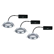 Paulmann Einbauleuchten-Set Sormus (19,5 W, Ø x H: 10 x 3,3 cm, Chrom matt, 3 Stk., Warmweiß) | BAUHAUS