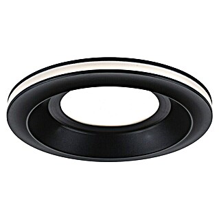 Paulmann Foco empotrable Sormus (6,5 W, Ø x Al: 10 x 3,3 cm, Negro, 1 ud., Blanco cálido)