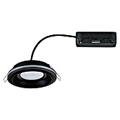 Paulmann Foco empotrable Sormus (6,5 W, Ø x Al: 10 x 3,3 cm, Negro, 1 ud., Blanco cálido) | BAUHAUS