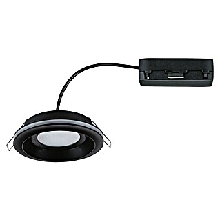 Paulmann Einbauleuchte Sormus (6,5 W, Ø x H: 10 x 3,3 cm, Schwarz, 1 Stk., Warmweiß)