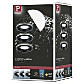 Paulmann Einbauleuchten-Set Sormus (19,5 W, Ø x H: 10 x 3,3 cm, Schwarz, 3 Stk., Warmweiß) | BAUHAUS
