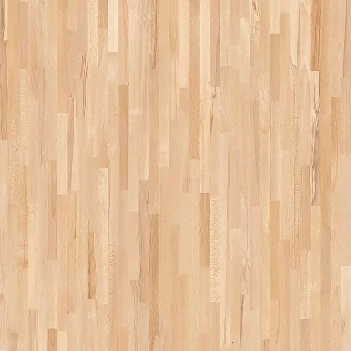 LOGOCLIC Küchenarbeitsplatte nach Maß Elementa - Carver Beech, Stärke: 3,8 cm, Breite: 60 cm - Helles Parkettmuster aus Massivholz, ideal für moderne und traditionelle Innenräume. Die natürliche Maserung sorgt für Wärme und Eleganz.