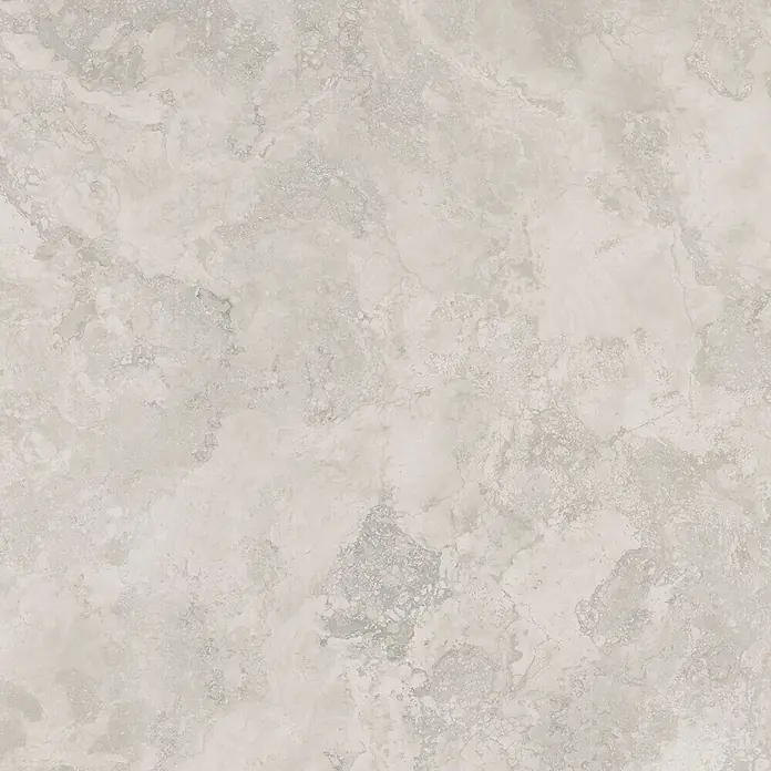 LOGOCLIC Küchenarbeitsplatte nach Maß Elementa Pro - Himalia Sand, Stärke: 3,8 cm, Breite: 65 cm - Ein Bild von einer hellgrauen Marmorfliese mit einer subtilen, gewolkten Textur, perfekt für moderne Innenräume und stilvolle Designs.