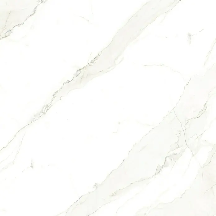 LOGOCLIC Küchenrückwand Fixmaß - Rhea Gold/Calisto Sand, 410 x 64 cm, Stärke: 13,4 mm - Elegante Marmorfliese mit zarten grauen Adern. Perfekt für stilvolle Boden- und Wandgestaltungen, die einen Hauch von Luxus verleihen.