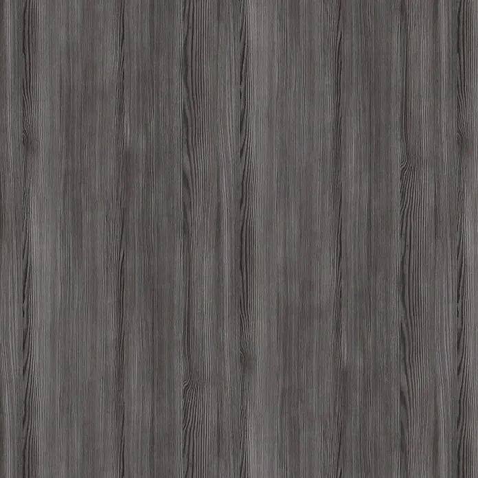 LOGOCLIC Küchenarbeitsplatte nach Maß Elementa Pro XL - Caliban Onyx, Stärke: 3,8 cm, Breite: 90 cm - Abbildung einer grauen Holzvertäfelung, die eine natürliche und rustikale Textur für Möbel oder Wandverkleidungen bietet.