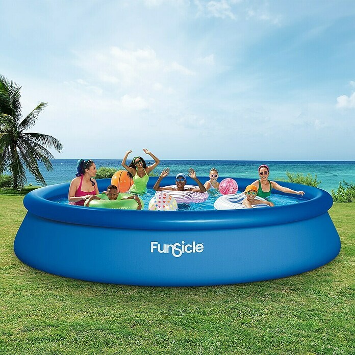 Quick-Up-Pool Set (Ø x H: 457 x 84 cm, Blau, 9 792 l) | BAUHAUS