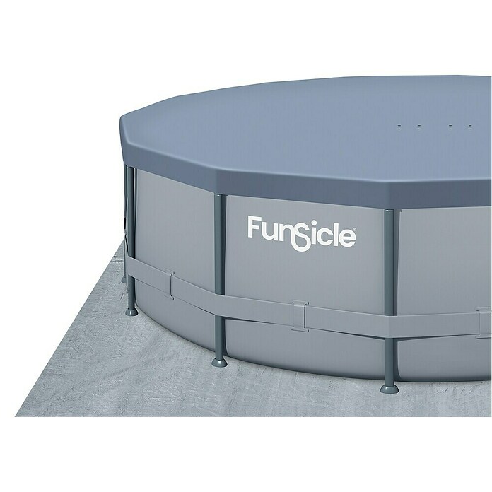 Funsicle Frame-Pool Set Oasis (Ø x H: 488 x 122 cm, Grau, 19 156 l) | BAUHAUS