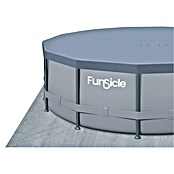 Funsicle Frame-Pool Set Oasis (Ø x H: 488 x 122 cm, Grau, 19 156 l) | BAUHAUS
