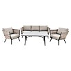 Loungemöbel-Set Riva (4 -tlg., Taupe) | BAUHAUS