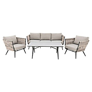 Loungemöbel-Set Riva (4 -tlg., Taupe)