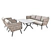 Loungemöbel-Set Riva (4 -tlg., Taupe) | BAUHAUS
