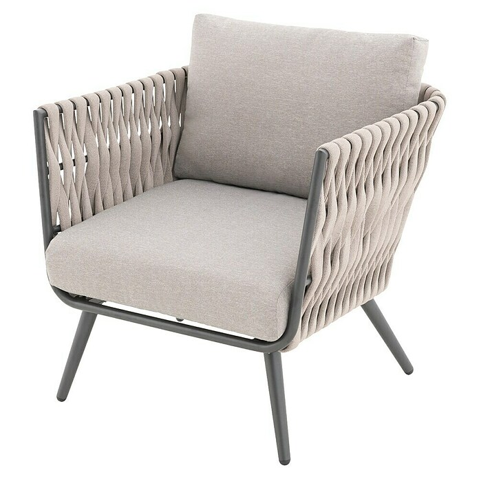 Loungemöbel-Set Riva (4 -tlg., Taupe) | BAUHAUS