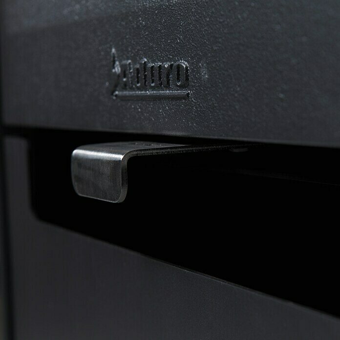 Aduro Kaminofen 14 (6,5 kW, Raumheizvermögen: 334 m³, Mit Holzfach, Schwarz)