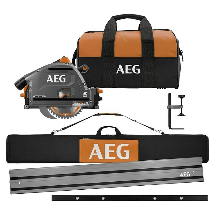 AEG Pro 18V Sierra de inmersión de batería BKS 18PBL (18 V, Sin batería, Diámetro hoja de sierra: 165 mm, 0 r.p.m. - 5.000 r.p.m.) | BAUHAUS