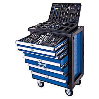 Scheppach Delavniški voziček TW 1150 (Do x Š x V: 760 x 460 x 965 mm, Število predalov: 6 kos, 70 -del.)