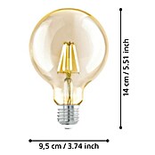Eglo LED-Lampe (E27, Nicht Dimmbar, Warmweiß, 330 lm, 4 W, G95) | BAUHAUS