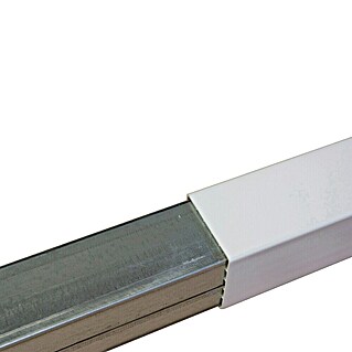 Pfosten (19,9 x 10 x 10 cm, Passend für: PVC Sichtschutzzaun Santa Cruz, Weiß, Zum Einbetonieren)