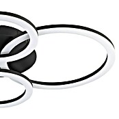 Eglo LED-Deckenleuchte PARANDAY-Z (41 W, L x B x H: 61,5 x 45 x 8 cm, Schwarz) | BAUHAUS