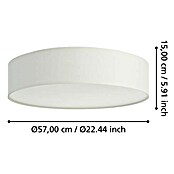 Eglo LED-Deckenleuchte rund ROMAO-Z (35 W, Ø x H: 57 x 15 cm, Weiß, RGBW) | BAUHAUS
