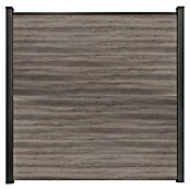 GroJa BasicLine Steckzaun Schmal (180 x 180 cm, Monument Oak) | BAUHAUS