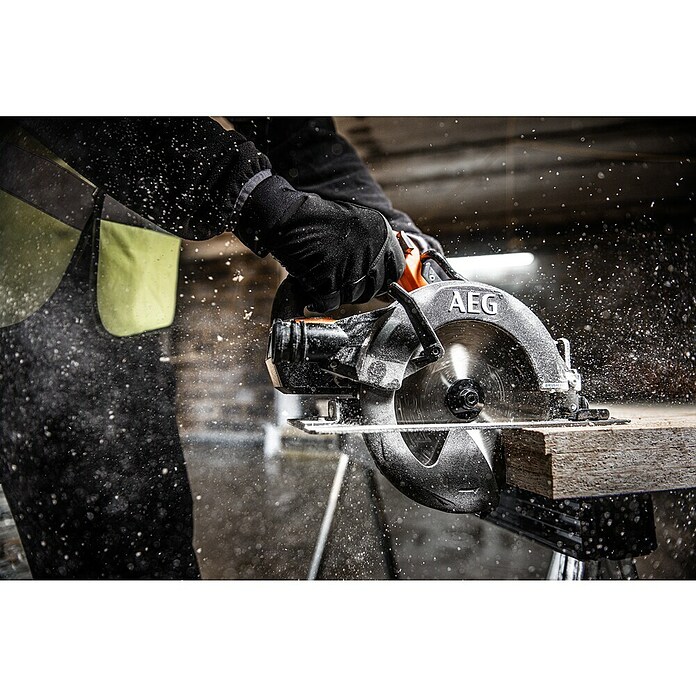 AEG Pro 18V Sierra circular de batería BKS 18BL2-0 (18 V, Sin batería, 0 r.p.m. - 5.400 r.p.m.) | BAUHAUS