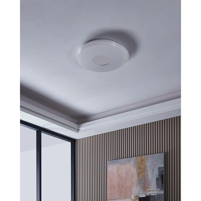 Eglo LED-Deckenleuchte rund LANCIANO-Z (44,8 W, Ø x H: 560 mm x 8 cm, Weiß) | BAUHAUS